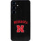 University of Nebraska Collegiate Text Black Galaxy S25 Skin